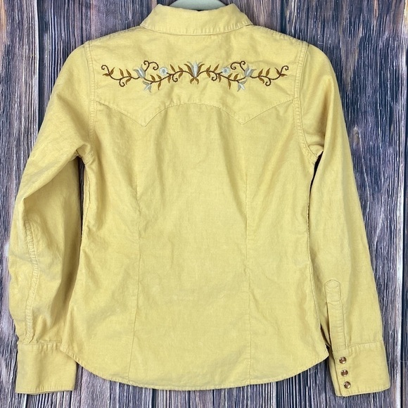 Yellow Corduroy Button Down Shirt - Picture 6 of 10